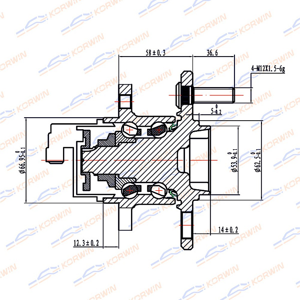 ступица колеса korwin kwah0021 оптом от производителя по низким ценам
